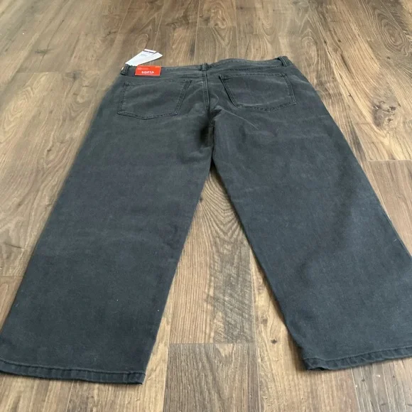 Sofía by Sofia Vergara Black Rhinestone Studded Jeans Y2K Glam Diva Size 20 NWT - Picture 7 of 8